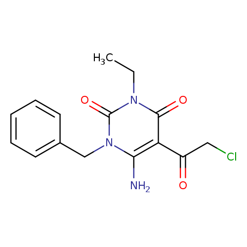 6-amino-1-benzyl-5-(2-chloroacetyl)-3-ethyl-1,2,3,4-tetrahydropyrimidine-2,4-dione