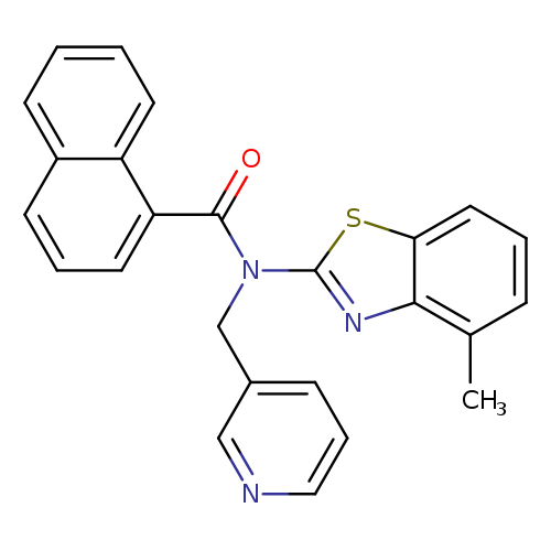 N-(4-methyl-1,3-benzothiazol-2-yl)-N-[(pyridin-3-yl)methyl]naphthalene-1-carboxamide