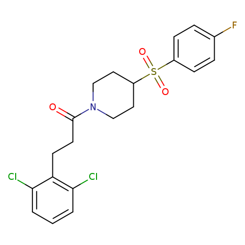 3-(2,6-dichlorophenyl)-1-[4-(4-fluorobenzenesulfonyl)piperidin-1-yl]propan-1-one