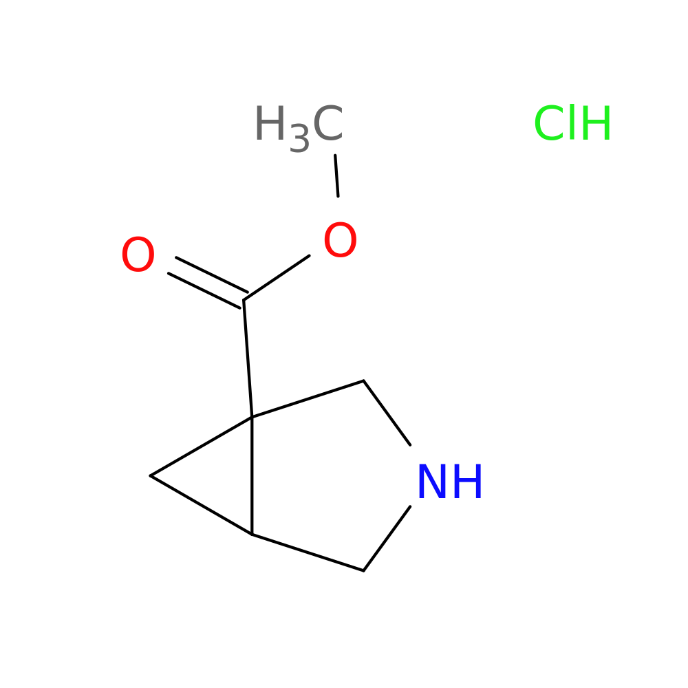 3-azabicyclo[3.1.0]hexane-1-carboxylic acid, methyl ester, hydrochloride (1:1)