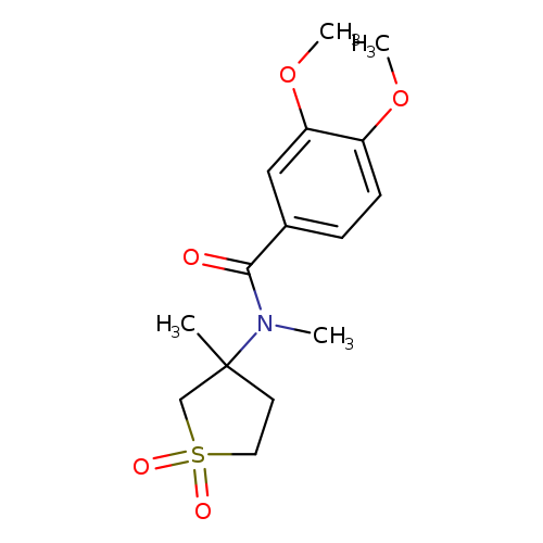 3,4-dimethoxy-N-methyl-N-(3-methyl-1,1-dioxo-1lambda6-thiolan-3-yl)benzamide