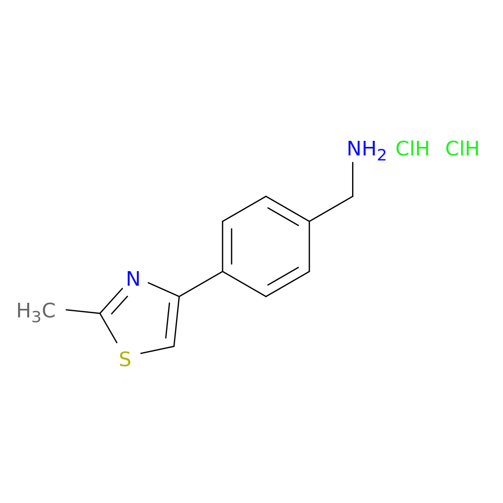 [4-(2-methyl-1,3-thiazol-4-yl)phenyl]methanamine dihydrochloride
