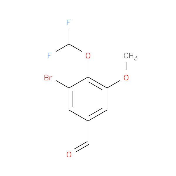 3-bromo-4-(difluoromethoxy)-5-methoxybenzaldehyde