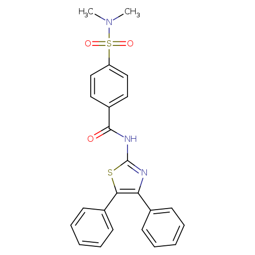 4-(dimethylsulfamoyl)-N-(4,5-diphenyl-1,3-thiazol-2-yl)benzamide