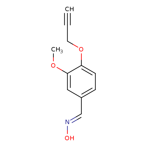 (E)-N-{[3-methoxy-4-(prop-2-yn-1-yloxy)phenyl]methylidene}hydroxylamine