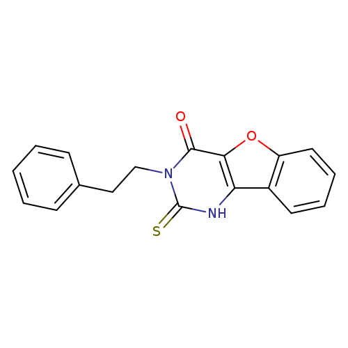 5-(2-phenylethyl)-4-sulfanylidene-8-oxa-3,5-diazatricyclo[7.4.0.0^{2,7}]trideca-1(9),2(7),10,12-tetraen-6-one