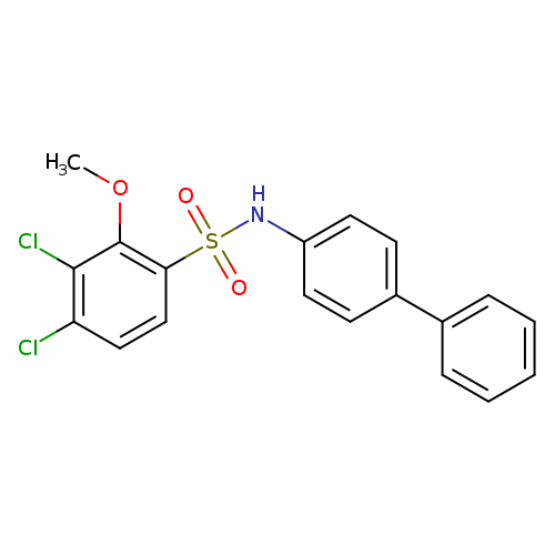 N-{[1,1'-biphenyl]-4-yl}-3,4-dichloro-2-methoxybenzene-1-sulfonamide
