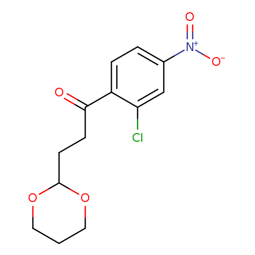 2'-Chloro-3-(1,3-dioxan-2-yl)-4'-nitropropiophenone