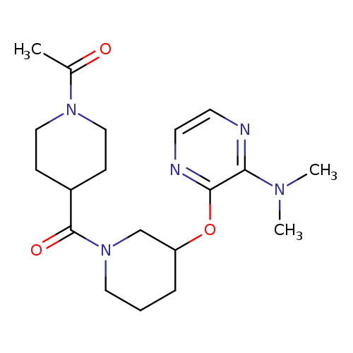 1-[4-(3-{[3-(dimethylamino)pyrazin-2-yl]oxy}piperidine-1-carbonyl)piperidin-1-yl]ethan-1-one