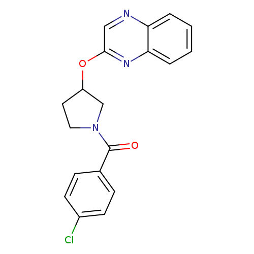 2-{[1-(4-chlorobenzoyl)pyrrolidin-3-yl]oxy}quinoxaline