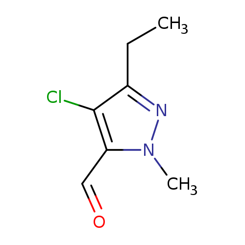 4-chloro-3-ethyl-1-methyl-1H-pyrazole-5-carbaldehyde