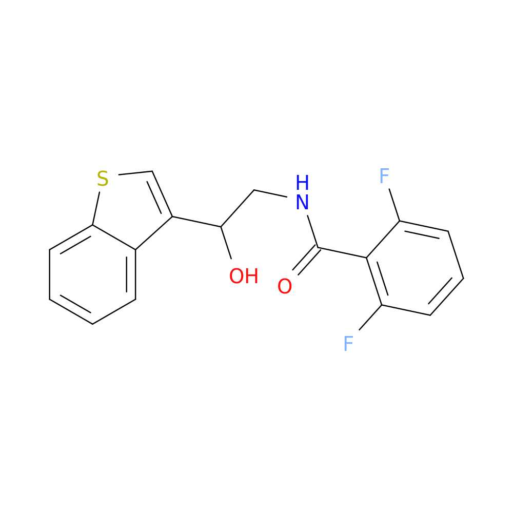 N-[2-(1-benzothiophen-3-yl)-2-hydroxyethyl]-2,6-difluorobenzamide