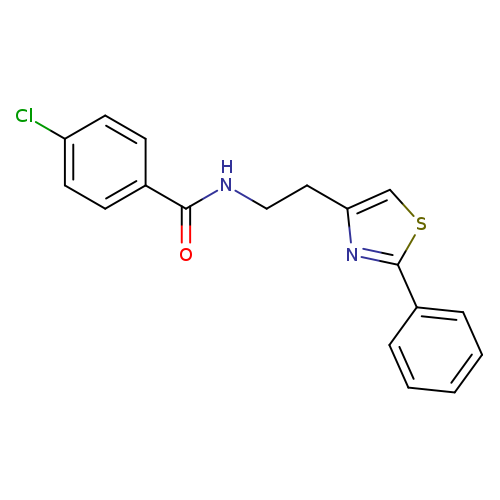 4-chloro-N-[2-(2-phenyl-1,3-thiazol-4-yl)ethyl]benzamide