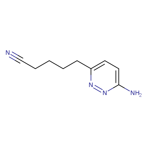 5-(6-aminopyridazin-3-yl)pentanenitrile
