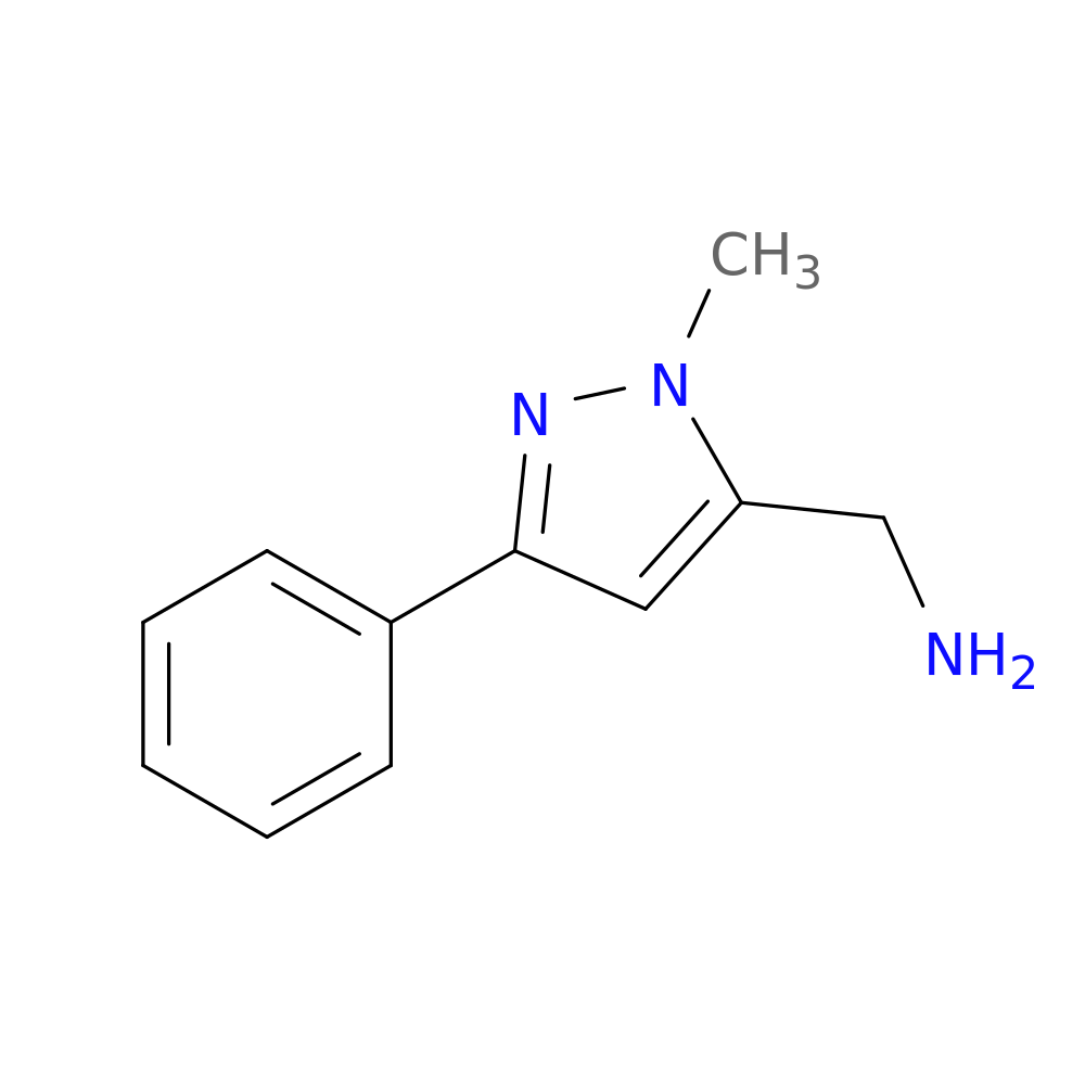 1-Methyl-3-phenyl-1H-pyrazole-5-methanamine