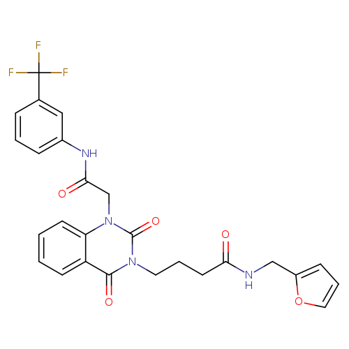 4-[2,4-dioxo-1-({[3-(trifluoromethyl)phenyl]carbamoyl}methyl)-1,2,3,4-tetrahydroquinazolin-3-yl]-N-[(furan-2-yl)methyl]butanamide