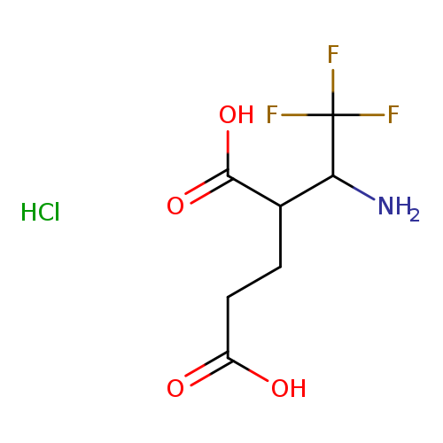 2-(1-amino-2,2,2-trifluoroethyl)pentanedioic acid hydrochloride