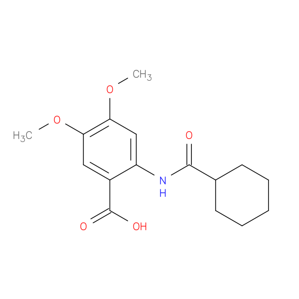 2-cyclohexaneamido-4,5-dimethoxybenzoic acid