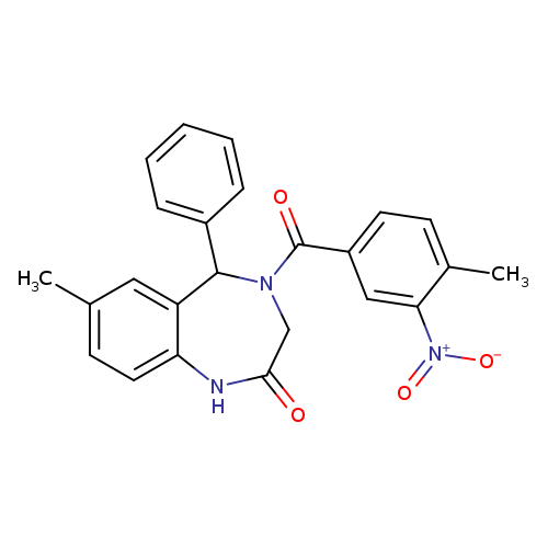 7-methyl-4-(4-methyl-3-nitrobenzoyl)-5-phenyl-2,3,4,5-tetrahydro-1H-1,4-benzodiazepin-2-one
