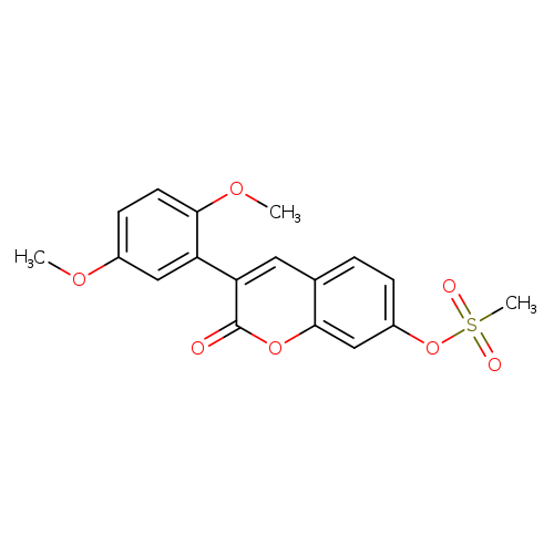 3-(2,5-dimethoxyphenyl)-2-oxo-2H-chromen-7-yl methanesulfonate