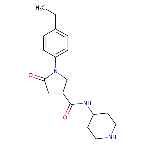 1-(4-ethylphenyl)-5-oxo-N-piperidin-4-ylpyrrolidine-3-carboxamide