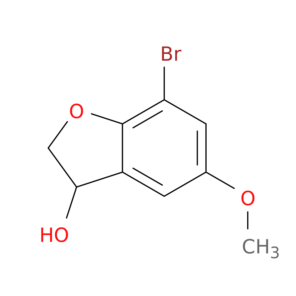 7-bromo-5-methoxy-2,3-dihydro-1-benzofuran-3-ol