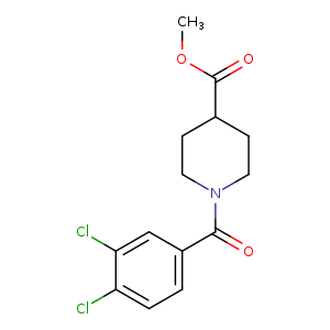 methyl 1-(3,4-dichlorobenzoyl)piperidine-4-carboxylate