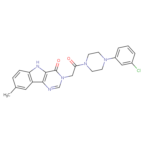 3-{2-[4-(3-chlorophenyl)piperazin-1-yl]-2-oxoethyl}-8-methyl-3H,4H,5H-pyrimido[5,4-b]indol-4-one