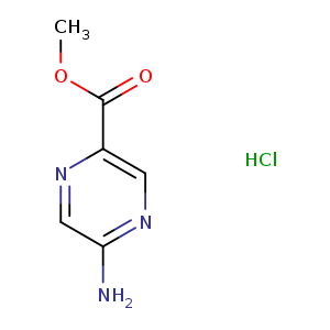 2-Pyrazinecarboxylic acid, 5-amino-, methyl ester, hydrochloride (1:1)