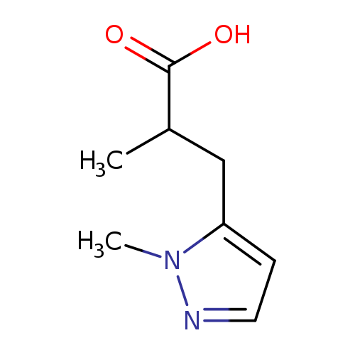 2-Methyl-3-(1-methyl-1h-pyrazol-5-yl)propanoic acid