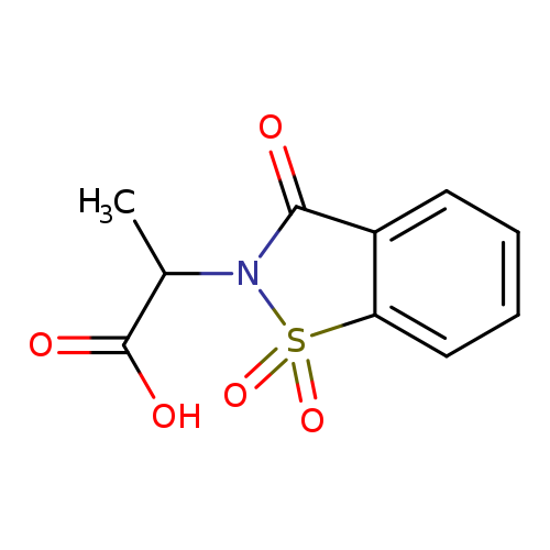 2-(1,1,3-Trioxo-1,3-dihydro-1lambda*6*-benzo[d]-isothiazol-2-yl)-propionic acid