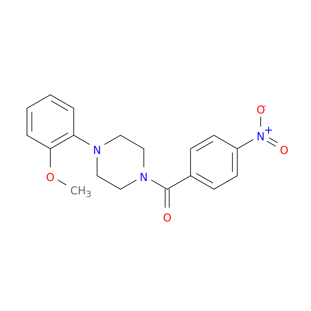 1-(2-methoxyphenyl)-4-(4-nitrobenzoyl)piperazine