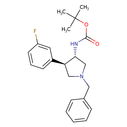 rac-tert-butyl N-[(3R,4S)-1-benzyl-4-(3-fluorophenyl)pyrrolidin-3-yl]carbamate