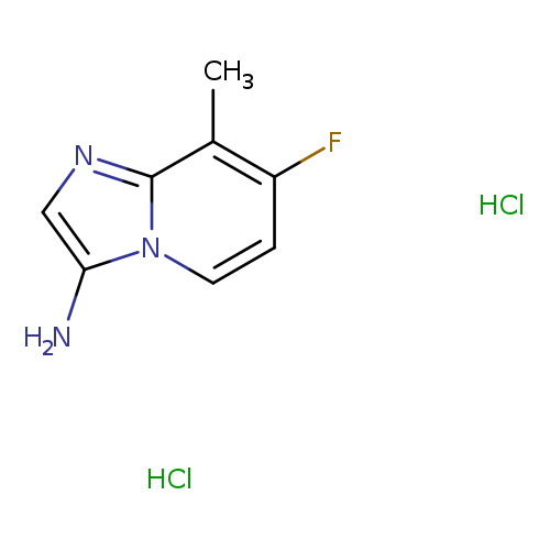 7-fluoro-8-methylimidazo[1,2-a]pyridin-3-aminedihydrochloride