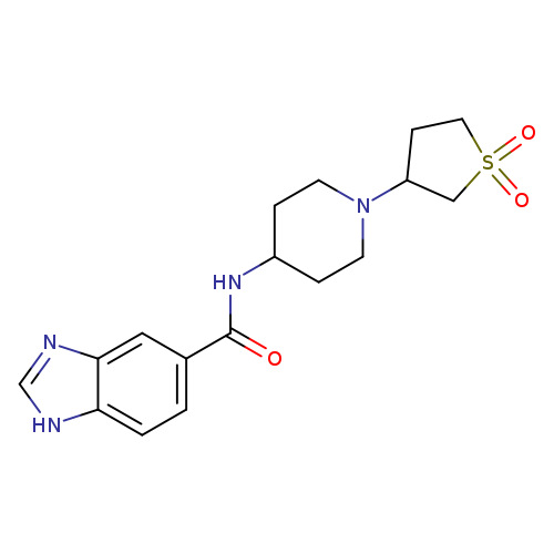 N-[1-(1,1-dioxo-1lambda6-thiolan-3-yl)piperidin-4-yl]-1H-1,3-benzodiazole-5-carboxamide