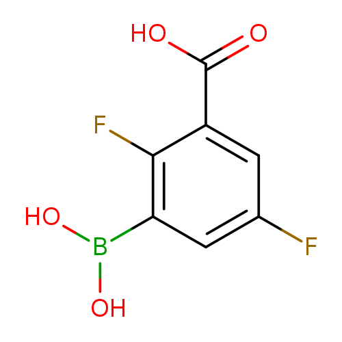 3-(dihydroxyboranyl)-2,5-difluorobenzoic acid