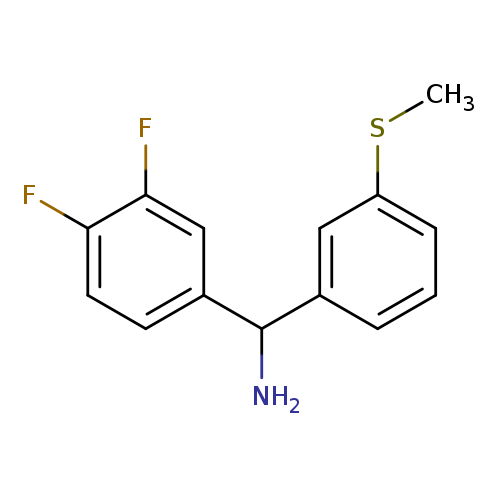 (3,4-difluorophenyl)[3-(methylsulfanyl)phenyl]methanamine