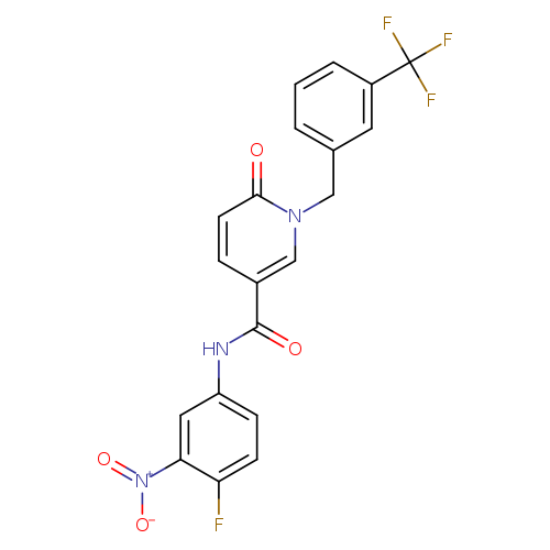 N-(4-fluoro-3-nitrophenyl)-6-oxo-1-{[3-(trifluoromethyl)phenyl]methyl}-1,6-dihydropyridine-3-carboxamide