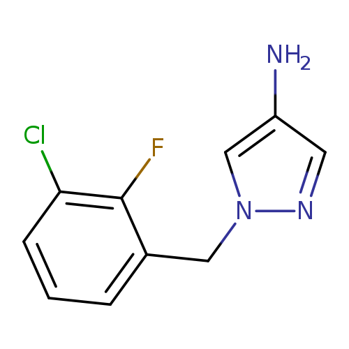 1-[(3-chloro-2-fluorophenyl)methyl]-1H-pyrazol-4-amine