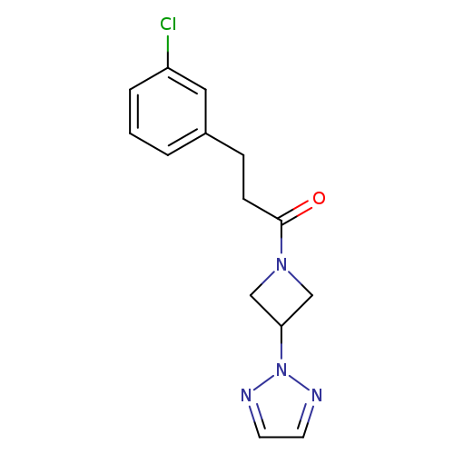 3-(3-chlorophenyl)-1-[3-(2H-1,2,3-triazol-2-yl)azetidin-1-yl]propan-1-one