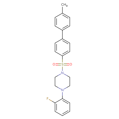 1-(2-fluorophenyl)-4-({4'-methyl-[1,1'-biphenyl]-4-yl}sulfonyl)piperazine