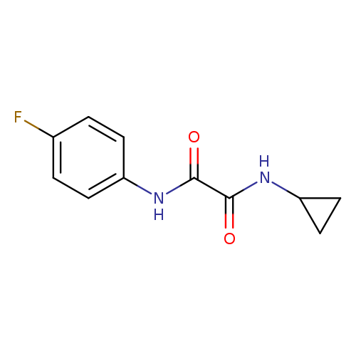N-cyclopropyl-N'-(4-fluorophenyl)ethanediamide