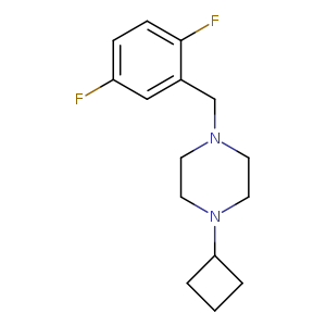 1-cyclobutyl-4-[(2,5-difluorophenyl)methyl]piperazine