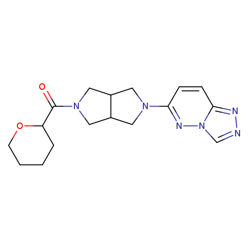 2-(oxane-2-carbonyl)-5-{[1,2,4]triazolo[4,3-b]pyridazin-6-yl}-octahydropyrrolo[3,4-c]pyrrole