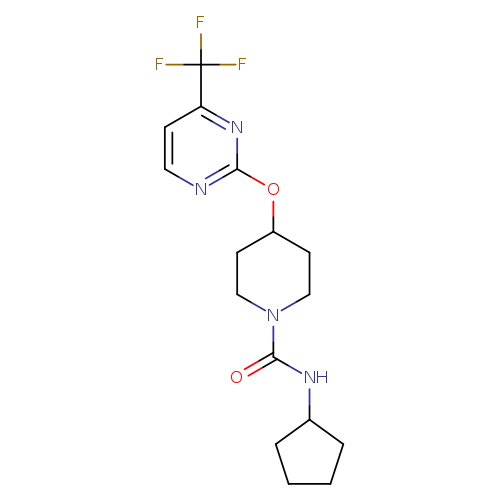 N-cyclopentyl-4-{[4-(trifluoromethyl)pyrimidin-2-yl]oxy}piperidine-1-carboxamide