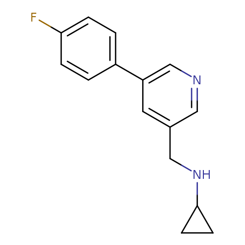 Cyclopropyl-[5-(4-fluoro-phenyl)-pyridin-3-ylmethyl]-amine