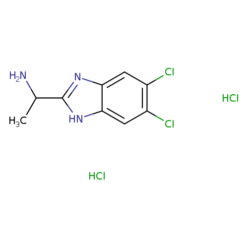 1-(5,6-dichloro-1H-1,3-benzodiazol-2-yl)ethan-1-amine dihydrochloride