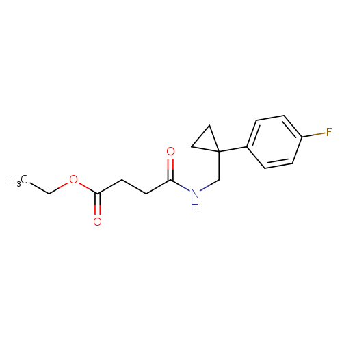 ethyl 3-({[1-(4-fluorophenyl)cyclopropyl]methyl}carbamoyl)propanoate