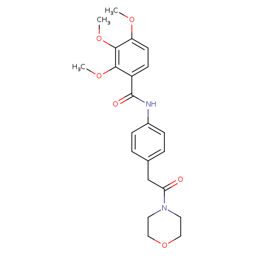 2,3,4-trimethoxy-N-{4-[2-(morpholin-4-yl)-2-oxoethyl]phenyl}benzamide