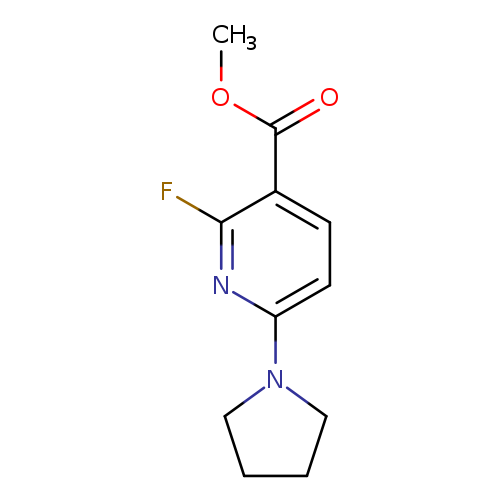 Methyl 2-fluoro-6-(pyrrolidin-1-yl)nicotinate